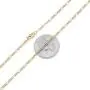 The Bling Factory 2mm 24k Yellow Gold Plated Flat Figaro Chain Necklace The Bling Factory 2mm 24k Yellow Gold Plated Flat Figaro Chain Necklace