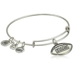 Alex and Ani ''NFL'' New York Giants Football Expandable Bangle Bracelet