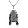 Star Wars Jewelry Unisex R2D2 Stainless Steel Chain Pendant Necklace, 24'' Star Wars Jewelry Unisex R2D2 Stainless Steel Chain Pendant Necklace, 24''
