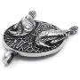 Gungneer Viking Raven Celtic Knot Pendant Stainless Steel Keel Chain Necklace Jewelry Protection Guide for Mens Womens Gungneer Viking Raven Celtic Knot Pendant Stainless Steel Keel Chain Necklace Jewelry Protection Guide for Mens Womens