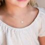 Turandoss S925 Sterling Silver Initial Necklace for Girls Women, Dainty Hypoallergenic Sterling Silver Letter Initial Heart Necklace for Teen Girls Kids Jewelry Gifts