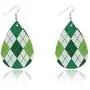 4Pairs St Patricks Day Leather Earrings for Women Lightweight Faux Leather Irish Green Good Luck Petal Teardrop Dangle Earrings Set 4Pairs St Patricks Day Leather Earrings for Women Lightweight Faux Leather Irish Green Good Luck Petal Teardrop Dangle Earrings Set
