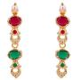 Efulgenz Indian Bollywood Gold Plated Crystal Rhinestone Faux Pearl Wedding Bridal Choker Necklace Earring Jewellery Set