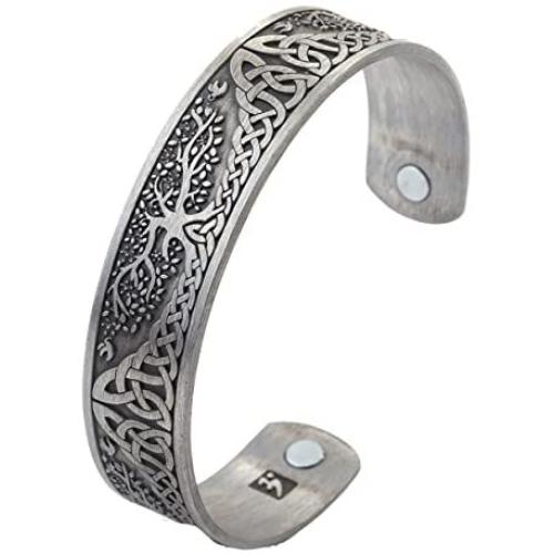 Dawapara Pagan Yggdrasil Tree of Life Norse Mythology Magnetic Health Cuff Bracelet Men Women Jewelry