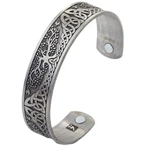 Dawapara Pagan Yggdrasil Tree of Life Norse Mythology Magnetic Health Cuff Bracelet Men Women Jewelry