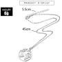 Olbye World Map Necklace Jewelry Simple Globe Choker Necklaces for Women and Girls Circle Choker