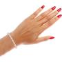 NATALIA DRAKE 1/20 Cttw White Diamond Bracelet for Women in Rhodium Plated Sterling Silver (Color H-I/Clarity I2-I3)