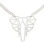 Happy Kisses Origami Elephant Necklace – Geometric Elephant Pendant – Message Card - Kids & Women