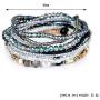 MengPa Beaded Bracelets for Women Girls Bohemian Stackable layering Strand Statement Jewelry