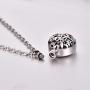 COCO Park Life Tree Stainless Steel Ash Memorial Necklace Urn Pendant Keepsake Cremation Jewelry