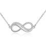 YFN Infinity Necklace Sterling Silver Infinity Love Pendant Necklace Cubic Zirconia Infinity Jewelry for Women Gifts