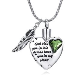 Heart Urn Necklace for Ashes Stainless Steel Cremation Jewelry for Ashes Keepsake Necklaces …