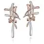 Viennois Necklace and Earrings Jewelry Set Gifts fit with Wedding, Prom, Bridesmaids or Mother (Rose Gold Earrings)
