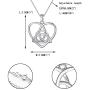 EVER FAITH Celtic Necklace 925 Sterling Silver Good Luck Vintage Irish Heart Triangle Knot Pendant Birthday Gift for Women
