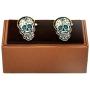 MRCUFF Skull Day of The Dead Dia de Los Muertos Pair Cufflinks in a Presentation Gift Box & Polishing Cloth