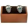 MRCUFF Skull Day of The Dead Dia de Los Muertos Pair Cufflinks in a Presentation Gift Box & Polishing Cloth