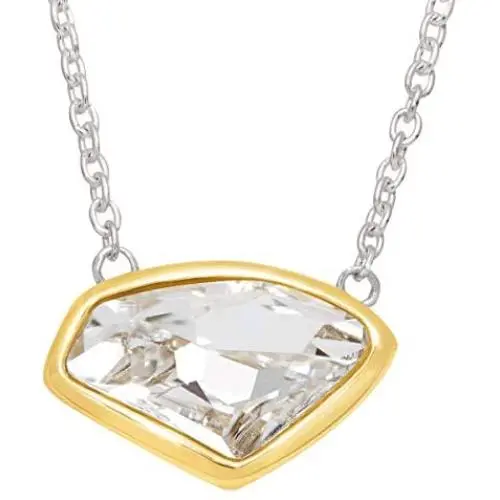 Silpada Dazzler Necklace with Crystal in Sterling Silver & Brass Silpada Dazzler Necklace with Crystal in Sterling Silver & Brass