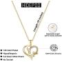 Hidepoo Horse Gifts for Girls, 14K Gold Plated Cubic Zirconia Heart Initial Pendant Horse Necklace Dainty Horse Jewelry Personalized Horse Necklace for Women Horse Gifts for Girls
