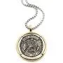 LESLIE BOULES Vintage Saint Michael The Archangel Medal Necklace for Men 22 Inches Length Protection Jewelry