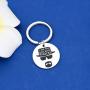 FAADBUK Breaking Bad Lover Gift Breaking Bad Keychain I Am The One Who Knocks Jewelry Funny Breaking Bad Keychain for Friend Family