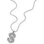 COOLSTEELANDBEYOND Hip Hop Punk, Mens Womens Steel US Dollar Money Sign Pendant with CZ Necklace, 30 Inches Wheat Chain COOLSTEELANDBEYOND Hip Hop Punk, Mens Womens Steel US Dollar Money Sign Pendant with CZ Necklace, 30 Inches Wheat Chain