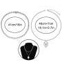 Masiter Punk Layered Alien Necklace Silver Ball Beaded Pendant Choker Chain Cosplay Party Prom Costume Jewelry for Women and Girls