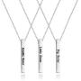 FOTAP 3 Sisters Jewelry Big Sister Middle Sister Little Sister Necklace Triplets Necklace 3 Sisters Necklace Set of 3 Friendship Necklace BFF Gifts