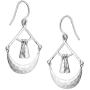 Silpada Swing By Movable Open Drop Earrings in Textured Sterling Silver