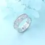 DAOCHONG Nickel-Free 925 Sterling Silver Good Luck Irish Love Trinity Woven Celtic Knot Band Ring for Women, Size 5 6 7 8 9 10 11 DAOCHONG Nickel-Free 925 Sterling Silver Good Luck Irish Love Trinity Woven Celtic Knot Band Ring for Women, Size 5 6 7 8 9 10 11