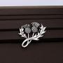 CENWA Outlander Inspired Jewelry Double Scottish Thistle Brooch Pin Sassenach Scottish Outlander Gift Scottish Brooch
