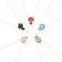 SEVENSTONE 5PCS Butterfly Necklace Fashion Pendant Contracted Multicolor Butterflies Charm Handmade Cute Chain Delicate Jewelry for Women Girls