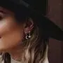 Kyerlyn Moon Star Earrings for Women 18k Gold/Silver Plated Crystal Moon Star Huggie Hoop Earrings with Charms CZ Diamond Drop Cartilage Earrings Simple Jewelry Gift for Birthday Christmas Day Valentines Day and Mothers Day