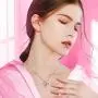 Heart Necklace 14K Gold Plated 5A Cubic Zirconia Pendant Necklaces for women