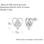 FANCIME Sterling Silver Irish Celtic Knot Love Heart Earrings/Pendant Necklace Small Earrings Triangle Vintage Dainty Fine Jewelry Set Gifts for Mom Women Teen Girls