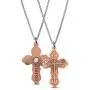VITEROU Designed Magnetic Pure Copper Therapy Christian Cross Pendant Necklace with Healing Magnets Pain Relief for Neck Arthritis Migraine Headaches Shoulders and Back,3500 Gauss