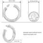 Urboon Chunky Hoop Earrings for Women, Hypoallergenic Lightweight Open Hoops for Girls, 14k Gold Plated 5mm Thick Loop Earrings.