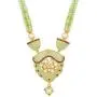 Aheli Matte Meenakari Pendant Earrings Pearl Beads Strands Necklace Set Indian Wedding Ethnic Fashion Jewelry for Women