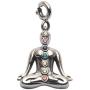 Fourseven Jewelry 925 Sterling Silver Bead Charm Pendant | Spiritual Seven Chakras Charm for Bracelet and Necklace