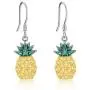 Origami Pineapple Earrings for Women Sterling Silver Pineapple Dangle Earrings Gifts for Girls