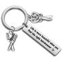 AKTAP Hair Stylist Gifts Comb Charm Pendant Keychain Hairdresser Gifts Barber Appreciation Gift