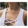 S.J JEWELRY Womens Simple Delicate Handmade 14k Gold Plated/Rose Gold Plated Dainty Circle Thin Open Circle Chain Star Choker Necklace S.J JEWELRY Womens Simple Delicate Handmade 14k Gold Plated/Rose Gold Plated Dainty Circle Thin Open Circle Chain Star Choker Necklace