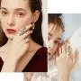 FindChic Leaf Cluster/Snake 18K Gold/Platinum Plated Long Statement Rings for Women CZ Simulated Diamond Stackable Adjustable Knuckle Cuff Rings for Women, with Gift Box FindChic Leaf Cluster/Snake 18K Gold/Platinum Plated Long Statement Rings for Women CZ Simulated Diamond Stackable Adjustable Knuckle Cuff Rings for Women, with Gift Box