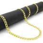 Nuragold 10k Yellow Gold 4.5mm Cuban Curb Link Chain Bracelet, Womens Mens Lobster Lock 7'' 7.5'' 8'' 8.5'' 9''