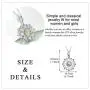 LUHE Daisy Flower Pendant Necklace 925 Sterling Silver for Women Daisy Charm Jewelry Birthday Gift LUHE Daisy Flower Pendant Necklace 925 Sterling Silver for Women Daisy Charm Jewelry Birthday Gift