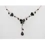 Faship Gorgeous Cubic Zirconia CZ Crystal Floral Necklace Earrings Set