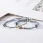 925 Sterling Silver Mutual Attraction Rope Braided Couple Distance Bracelets Vows Of Eternal Love Charm Pendants With Magnetic Bells 2 PCS Gift Jewelry Set For Women Men …