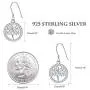 APHILUC Tree of Life Dangle Drop Earrings For Women S925 Sterling Silver Family Tree with Cubic Zirconia Earrings Jewelry Gift APHILUC Tree of Life Dangle Drop Earrings For Women S925 Sterling Silver Family Tree with Cubic Zirconia Earrings Jewelry Gift