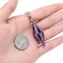 Top Plaza 12 Facet Natural Healing Crystal Stone Necklace Point Gemstone Pendant Necklaces Reiki Balancing Quartz Jewelry for Women Men