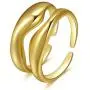 2PCS Plain Gold Rings Classical Plain Stackable Wedding Band Ring Womens Plain Band Knuckle Stacking Rings 18k Gold Plated Ring High Polish Ring Open Adjustable R 2PCS Plain Gold Rings Classical Plain Stackable Wedding Band Ring Womens Plain Band Knuckle Stacking Rings 18k Gold Plated Ring High Polish Ring Open Adjustable R
