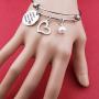 Memorial Keychain Bracelet A Piece of My Heart Lives in Heaven Sympathy Gift Loss of Dad Mom Grandpa Grandma Jewelry(a piece heart in heaven BR)